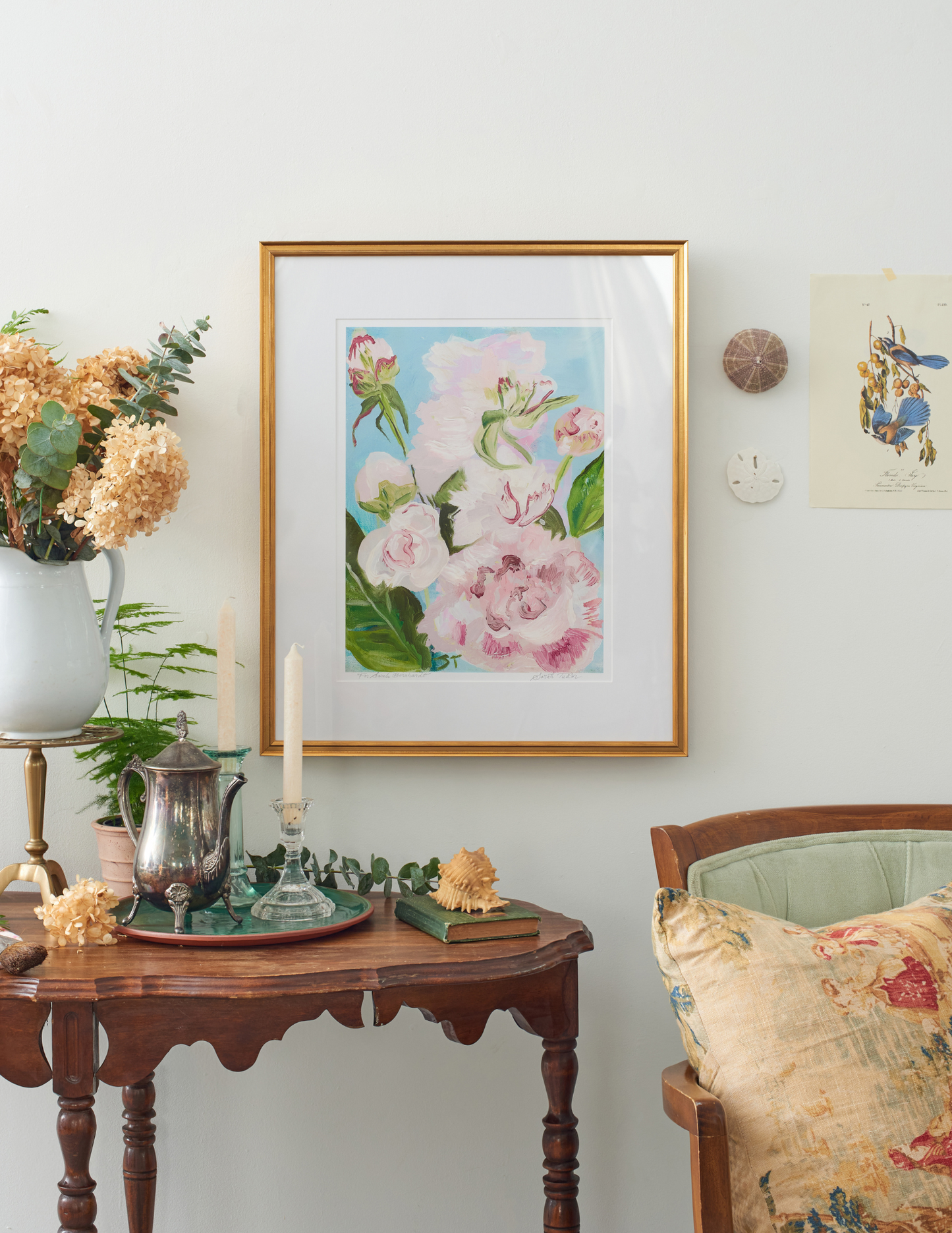 Gold FRAMED PRINT 20" x 24" Frame Size "For Sarah Bernhardt" a Vertical Fine Art Giclee Reproduction