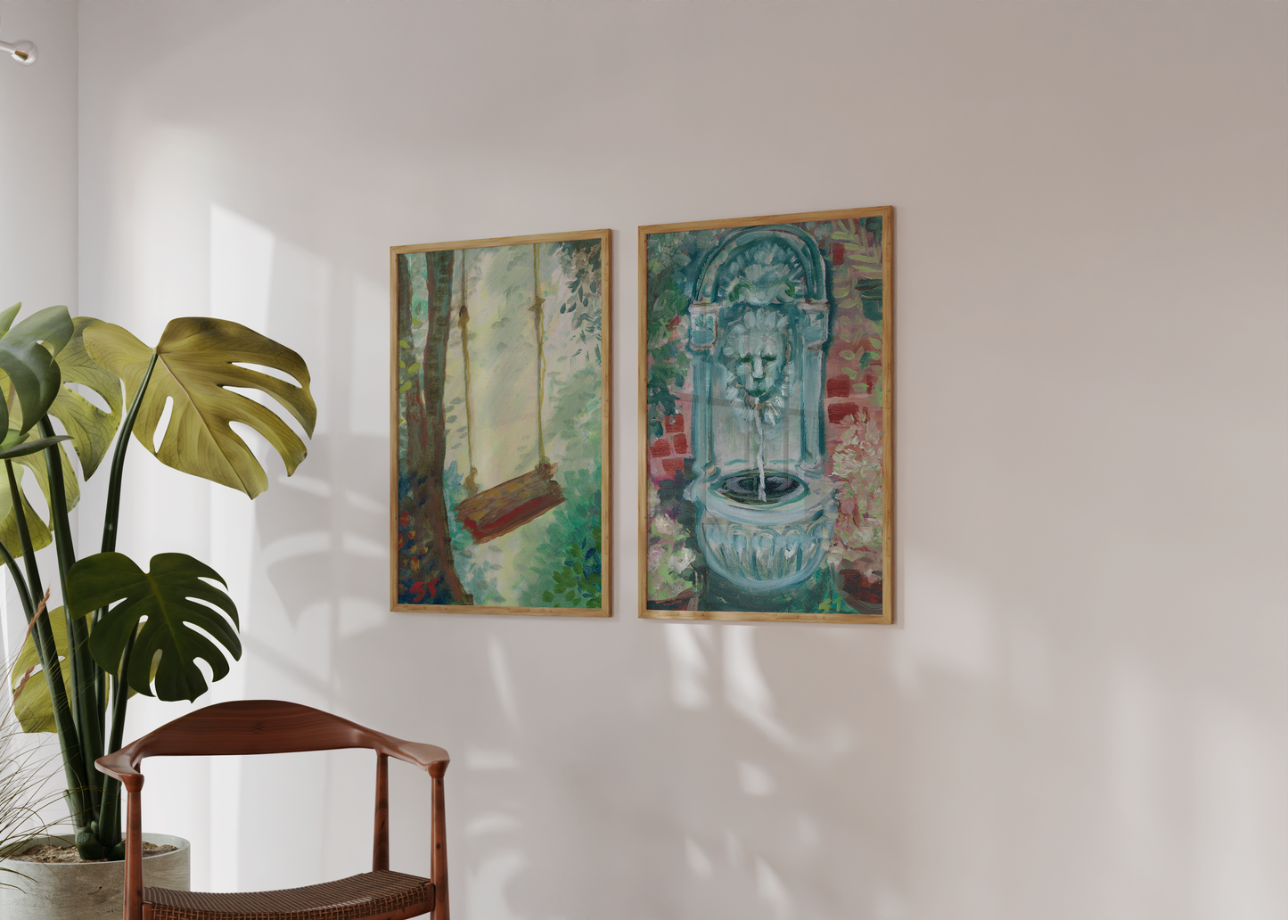 CANVAS PRINT "Her Swing" A Vertical Fine Art Giclee Reproduction