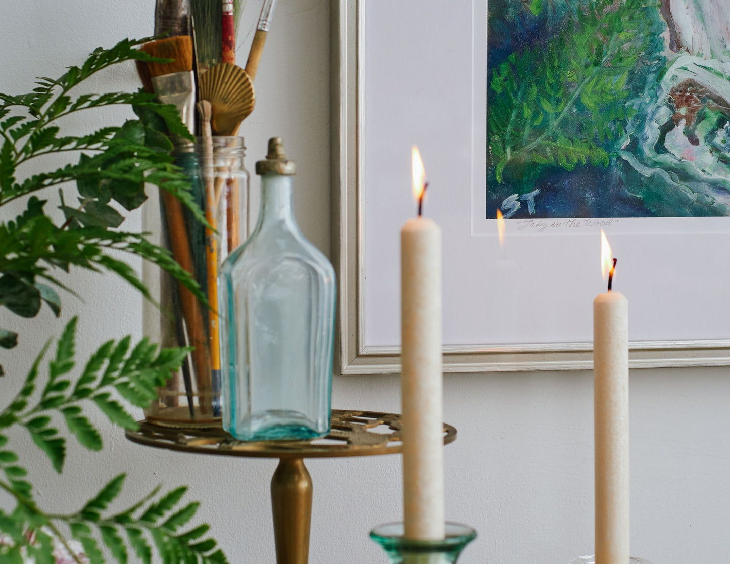 PRINT "Lady in the Wood" A Vertical Fine Art Giclee Reproduction