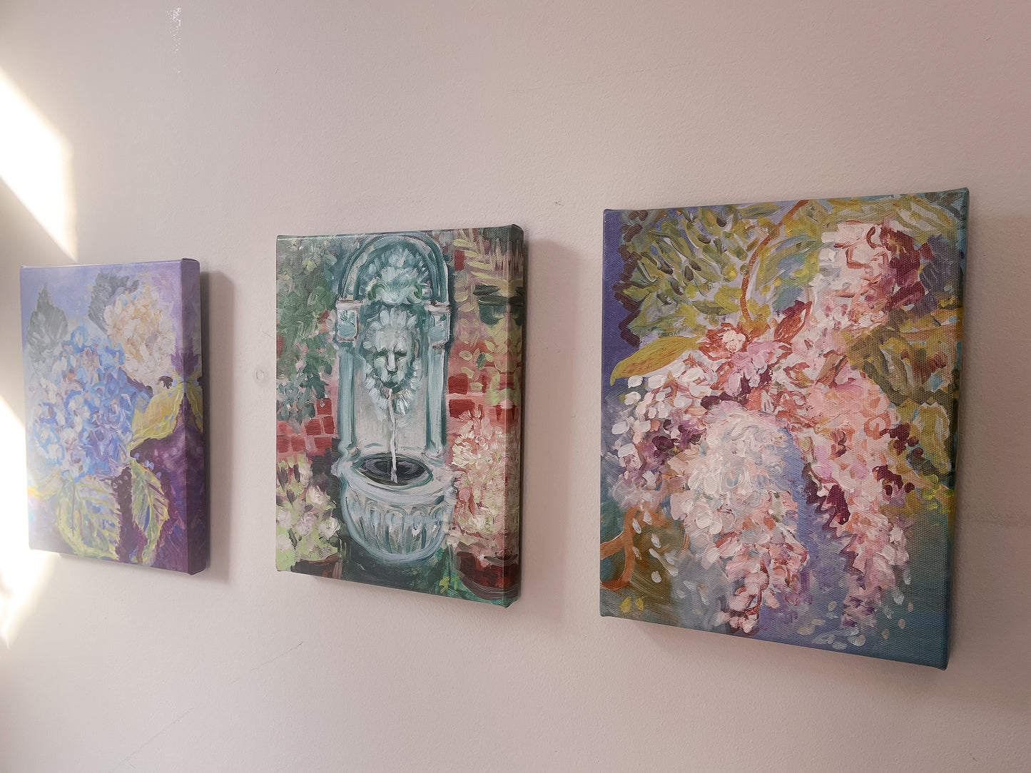 CANVAS PRINT "Lion in the Ferns" A Vertical Fine Art Giclee Reproduction