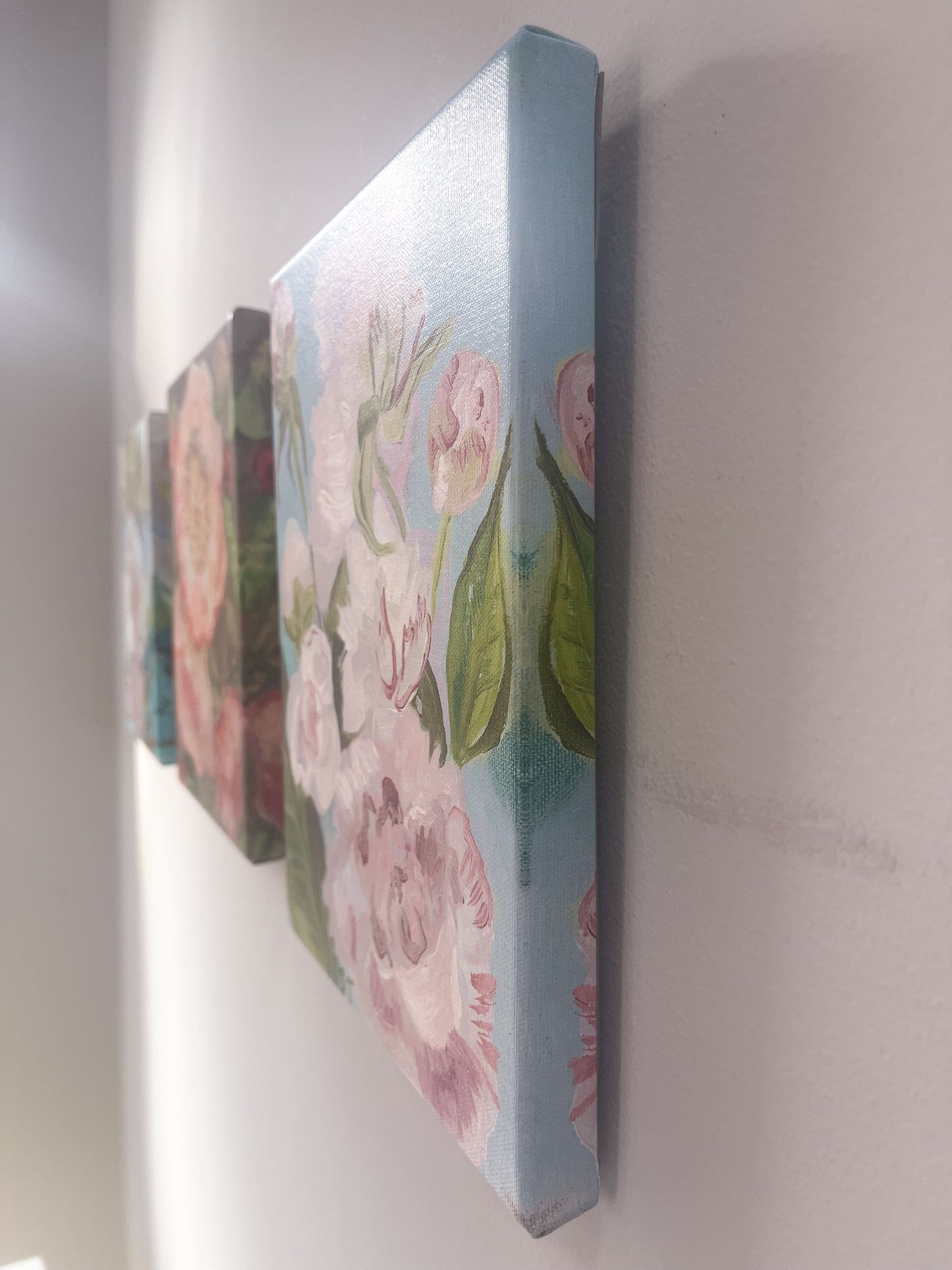 CANVAS PRINT "Floating Roses ll" A Vertical Fine Art Giclée Reproduction