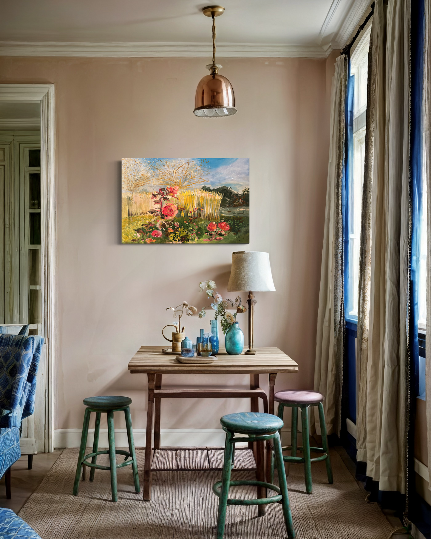 CANVAS PRINT "The Winter Garden" Giclee Print on Canvas