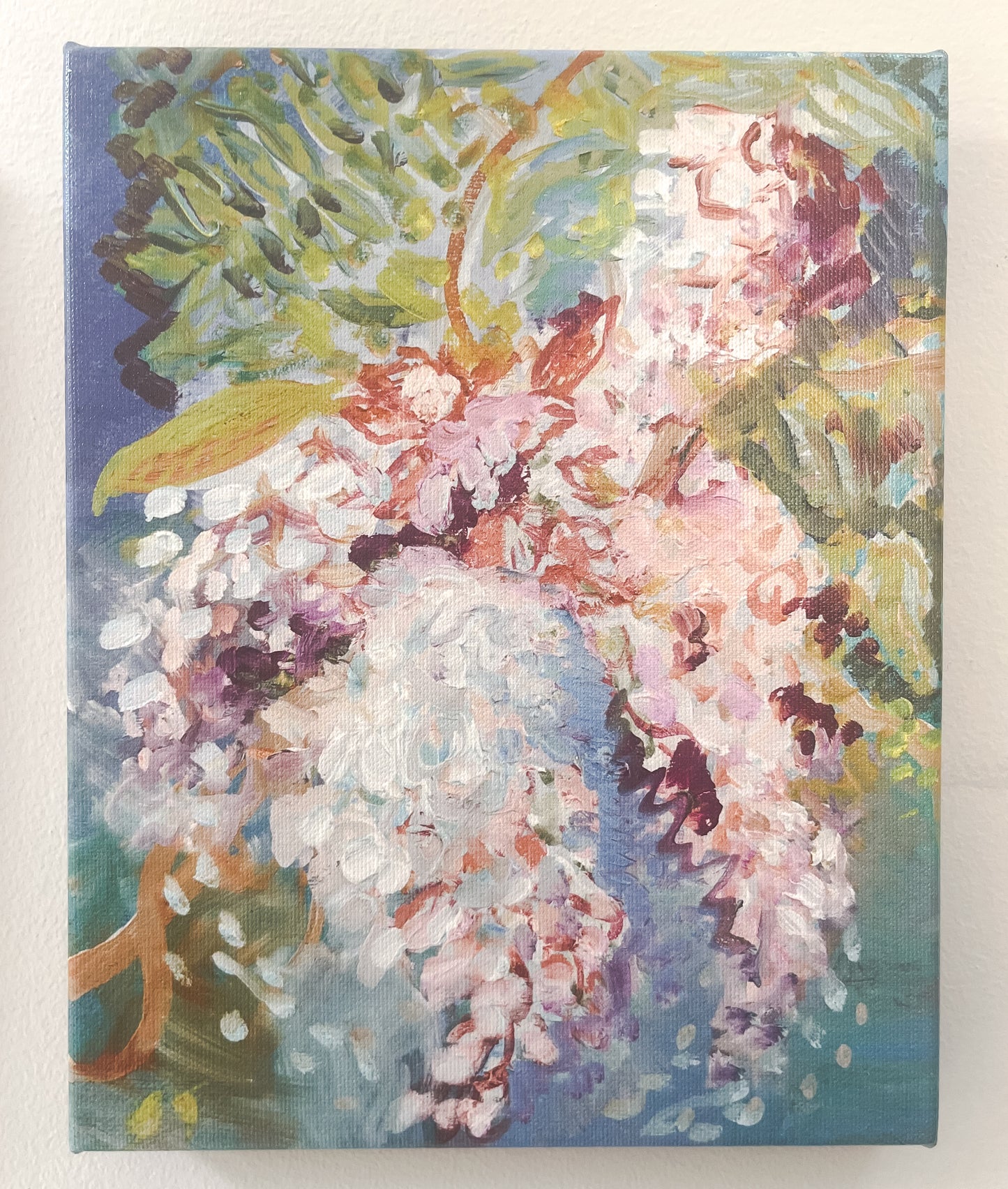 CANVAS PRINT "Wisteria" A Vertical Fine Art Reproduction