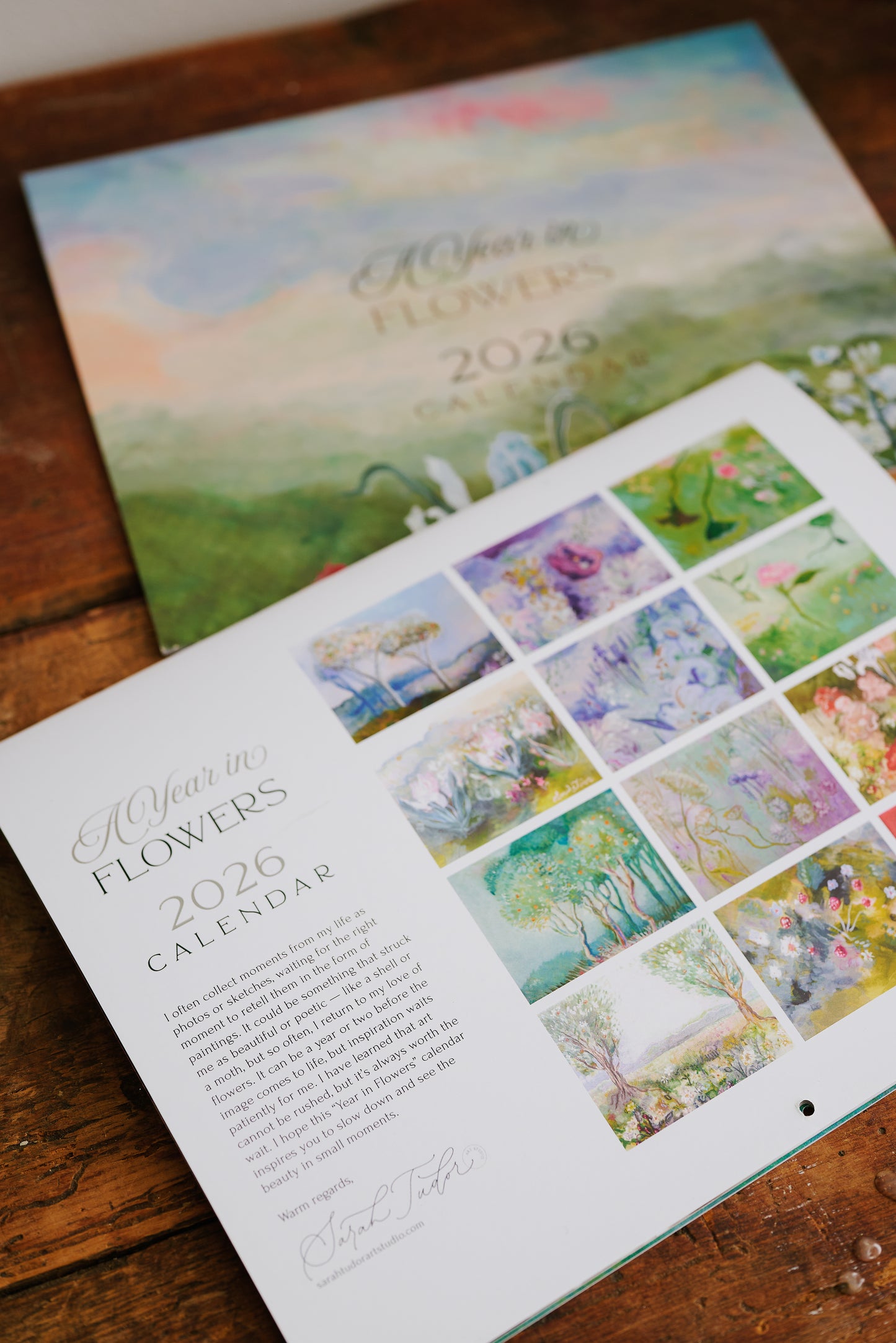 2026 Wall Calendar: "A Year in Flowers"