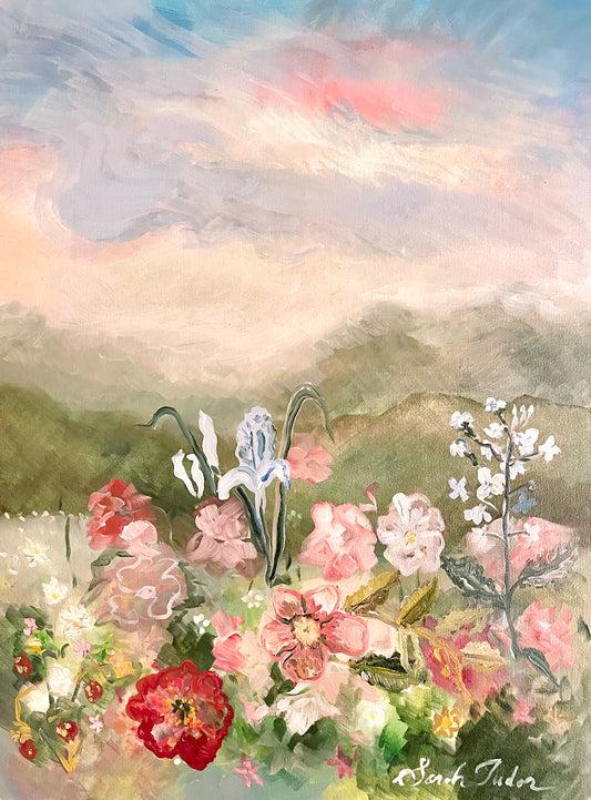 CANVAS PRINT "Flowers for Venus" A Vertical Fine Art Giclée Reproduction (Copy)