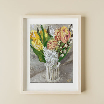 PRINT "Flowers for Penelope" a Vertical Fine Art Giclee Reproduction