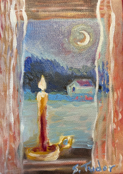 Individual Evening in Vermont Folded Notecard