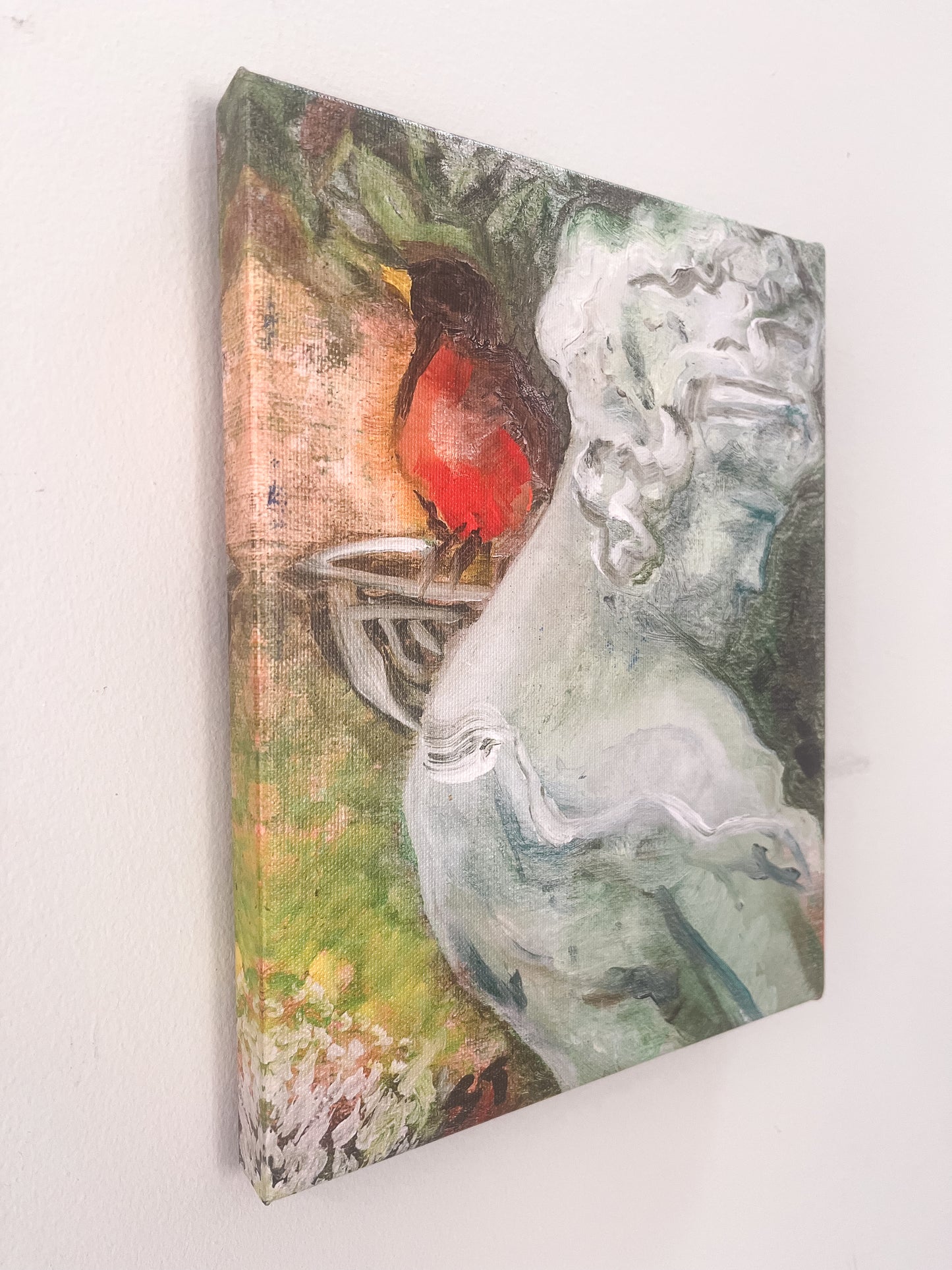 CANVAS PRINT "Into the Garden" A Vertical Fine Art Giclee Reproduction
