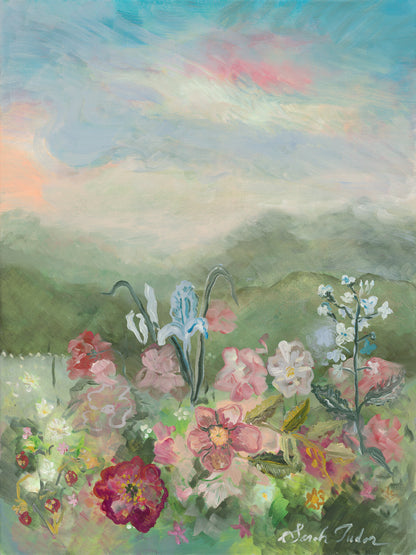 CANVAS PRINT "Flowers for Venus" A Vertical Fine Art Giclée Reproduction