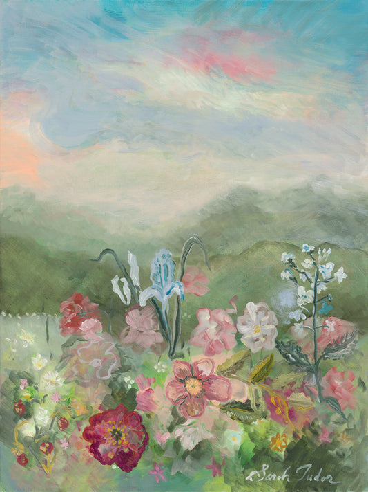 CANVAS PRINT "Flowers for Venus" A Vertical Fine Art Giclée Reproduction