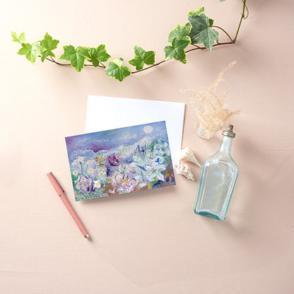 NOTECARD- Individual Moon Garden Folded Card