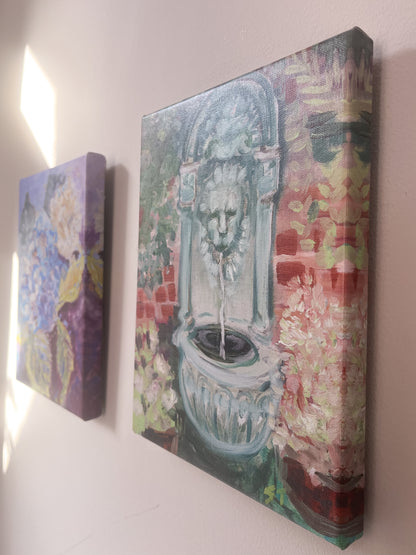 CANVAS PRINT "Hydrangea" A Vertical Fine Art Reproduction