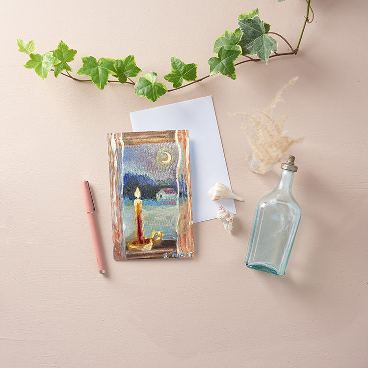 Individual Evening in Vermont Folded Notecard